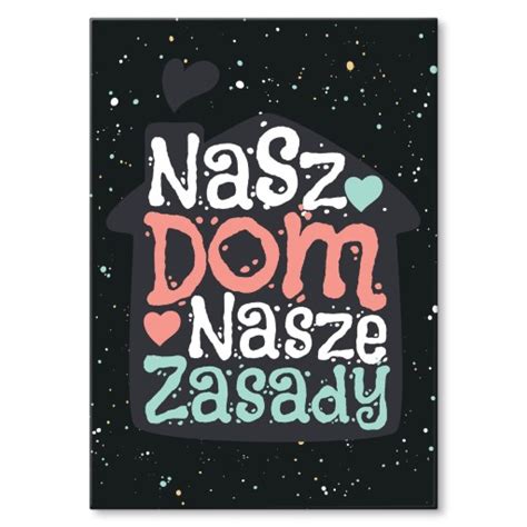 Blacha Tablica Plakat Metalowy Nasz Dom Nasze Zasady Prezent S Cena