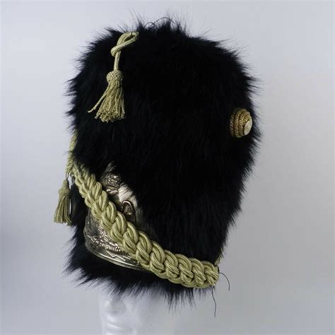 Original Bearskin French Napoleonic Hat For Infantry Of Guard Officer