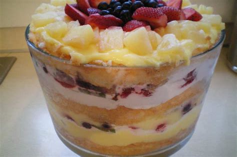 Fruity Angel Food Cake Trifle Recipe