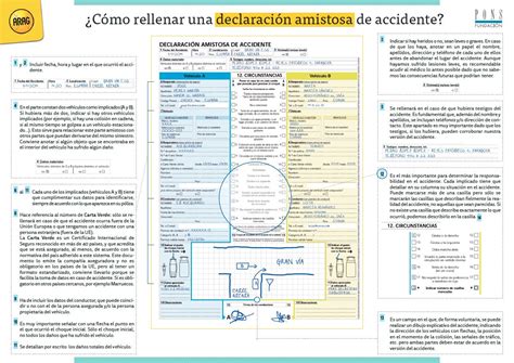 Sabes C Mo Rellenar Un Parte Amistoso De Accidente