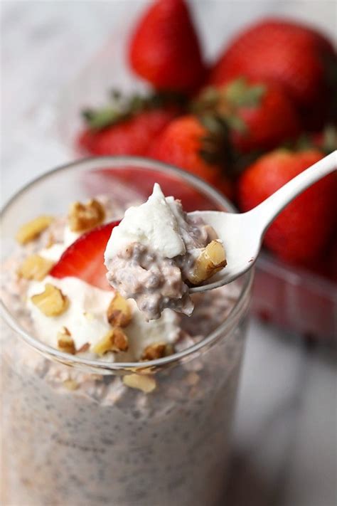 Strawberry Vanilla Overnight Oats Fit Foodie Finds