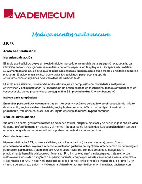 Vademecum Medicamentos Vademecum Medicamentos Medicamentos Vademecum