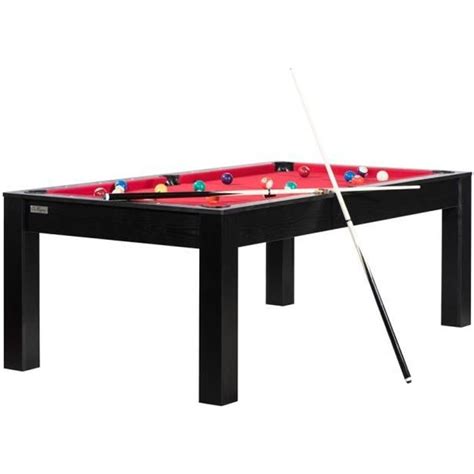 Billard Convertible En Table Manger Personnes Verviers Noir Rouge