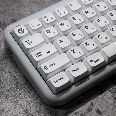 K135 Minimalist Beyaz Klavye Tu PBT Termal S Blimasyon XDA Zl Japon