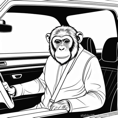 Monkeys Car Adventure Stable Diffusion Online