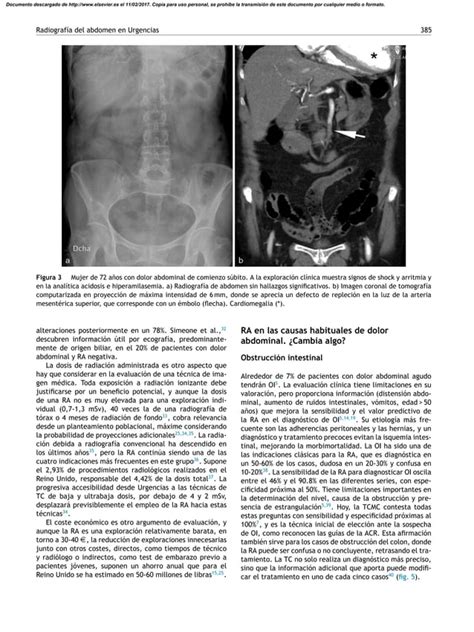 Lectura Sobre La Radiografia De Abdomen En Urgencias Pdf