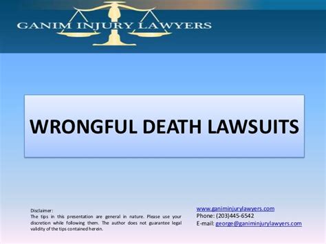 Wrongful Death Lawsuits