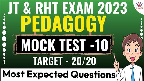 Most Probable Pedagogy Mcqs Mock Test Ossc Rht Tgt Osstet Jt