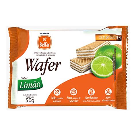 Wafer Recheado Sabor Lim O Sg E Sl Belfar G Val Shopee Brasil