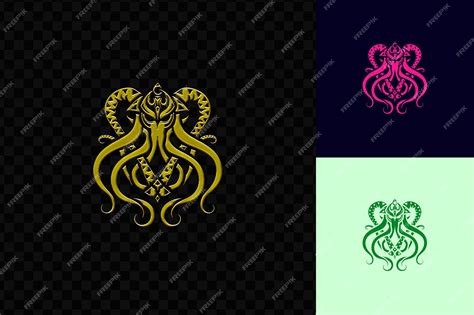 Premium Psd Legendary Hydra Tribe Symbol Logo With Hydra Heads And