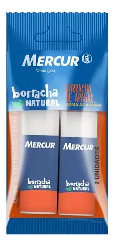 Borracha De Apagar Branca Capa De Papel Mercur Kit Unid Mercadolivre