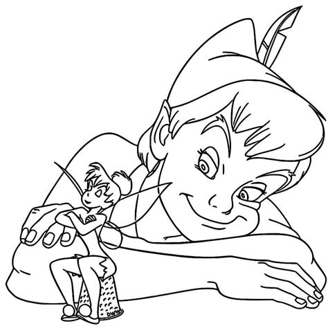 Peter Pan Para Colorear Imprimir E Dibujar Coloringonly