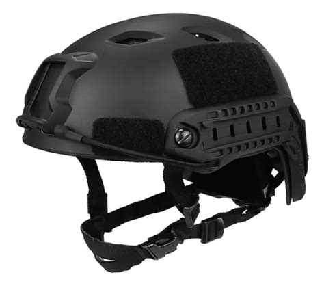 Capacete Tatico Emerson cor Preto Airsoft Paintball Nfe Frete grátis