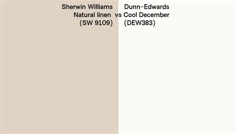 Sherwin Williams Natural Linen Sw 9109 Vs Dunn Edwards Cool December