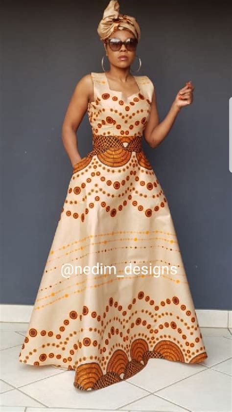 African Print Maxi Dresses Nedim Designs African