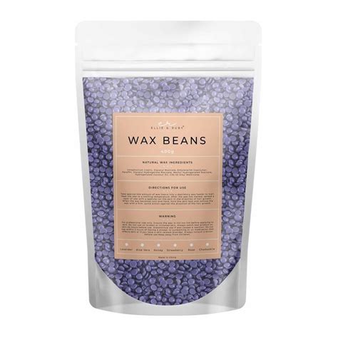 400g Hard Wax Beans Brazilian Waxing Beads Bag Stripless Bikini Hair Removal Lavender Size