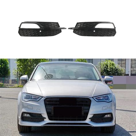 Left Right Front Bumper Lower Fog Light Grille Fit For AUDI S3 A3 S