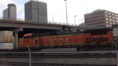 BNSF WB Intermodal Meets UP EB Mixed Freight Autoracks Kansas City MO