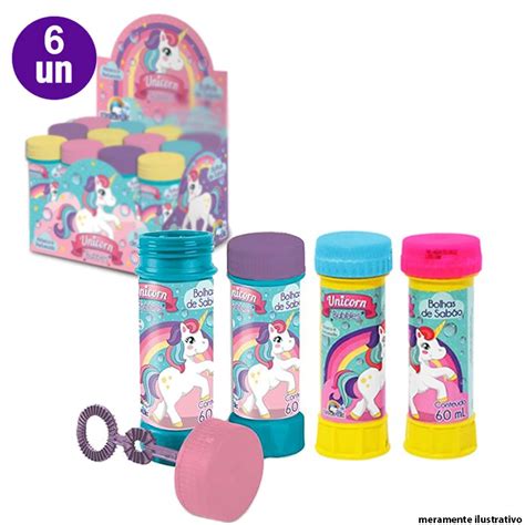 Kit Bolhas Sab O Infantil Unic Rnio Bubbles Ml Atacado Feira Da