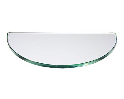 Semi Circle Shelf 10mm Clear Toughened Glass Budget Glass Cranbourne