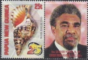 Stamp Shell With Label Papua New Guinea Th Anniversary Of