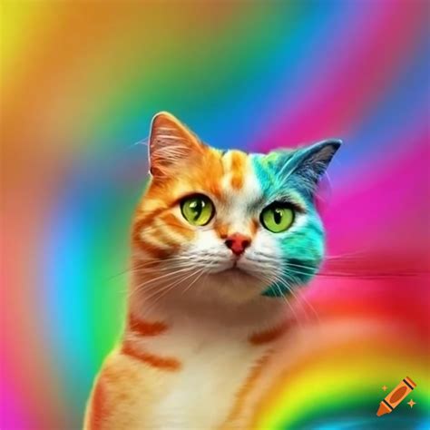 Cats With Rainbow Colors