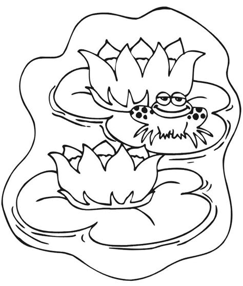 Frog Pond Coloring Page