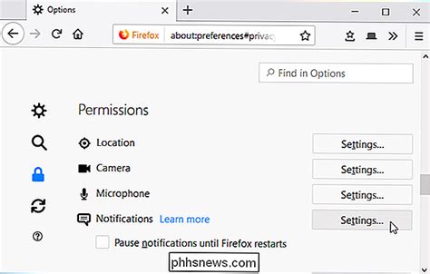 Comment empêcher les sites Web d afficher des notifications phhsnews