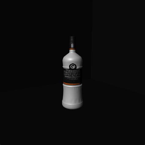 Russian Standard Vodka Bottle 3d Model Cgtrader