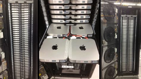 This Custom Datacenter Rack Has 160 Mac Minis Crammed Inside Of It