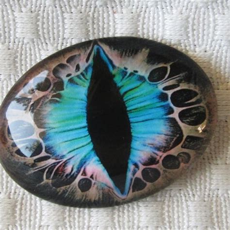 Glass Eye Raptor Eye Dragon Eye 30x40mm Cabochon Oval Etsy