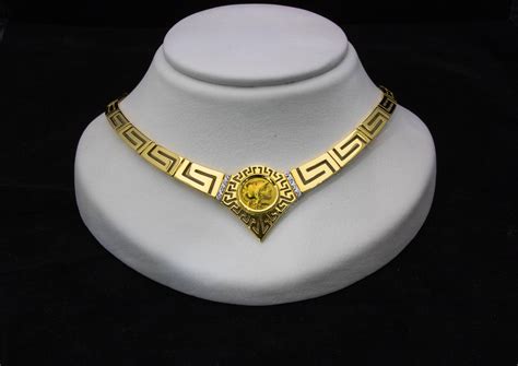 Tassos Samourakis Gold And Silver Jewelry At Rodes Coin Necklace With