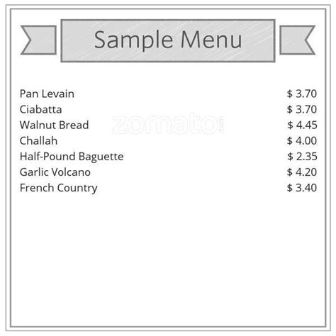 Boudin Bakery Menu, Menu for Boudin Bakery, Outer Richmond, San ...