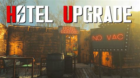 Fallout 4 Settlement Build Boxcar Hotel Upgrade Youtube