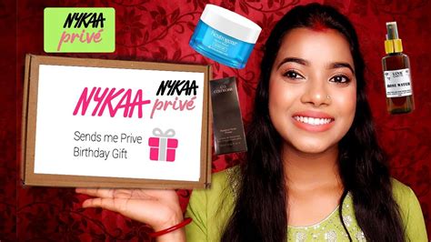 Nykaa Haul Nykaa Prive Birthday Gift Nykaa Free Gift Youtube