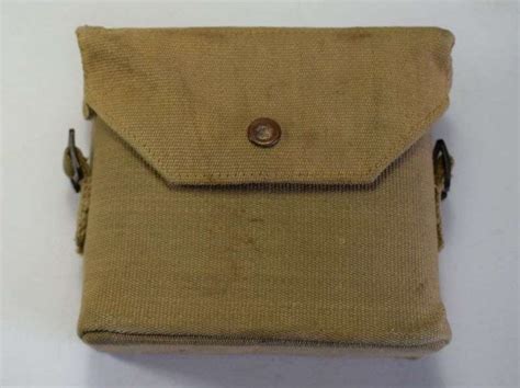 2 WW2 British Army 7X50 Binoculars 37 Pattern Webbing Case World