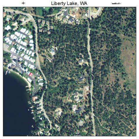 Aerial Photography Map of Liberty Lake, WA Washington