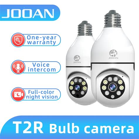 Jooan CCTV Bulb Camera Wireless WiFi Connect To Cellphon 1080P No Wifi