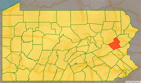 Map of Carbon County, Pennsylvania - Thong Thai Real