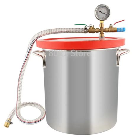 Stainless Steel Vacuum Pump Defoaming Bucket Ab Glue Epoxy Resin