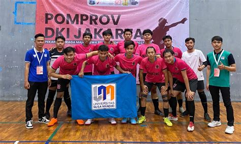 Tim Futsal Kampus Digital Bisnis Unm Jadikan Kejuaraan Pomprov Dki