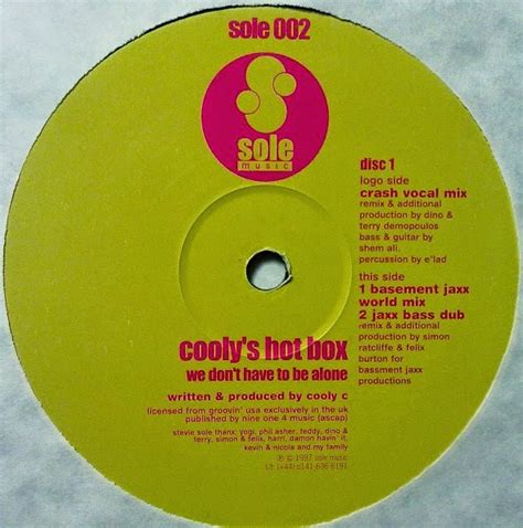 Dancin Deep Cooly S Hot Box We Don T Have To Be Alone Dino Terry Crash Vocal RMX