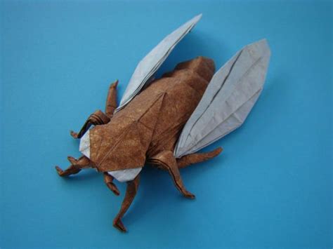 Origami Cicada Origami And Kirigami Oragami Origami Art Origami