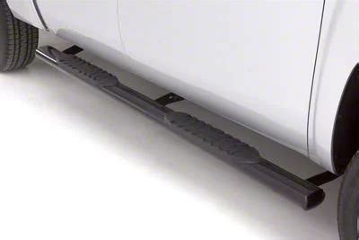 Tacoma 5 Inch Oval Straight Nerf Side Step Bars Black 05 23 Tacoma