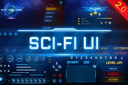 SCI FI UI Pack Pro Game Content Shopper Unity Asset Store Sales