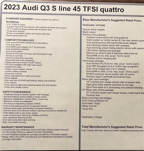 2023 Q3 45 Quattro Black Optics : r/Audi