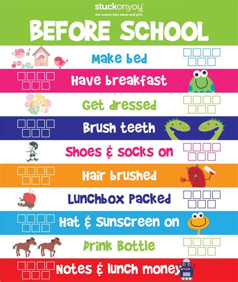 How To Get Into The School Routine Before School Routine After School