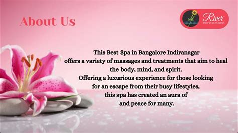 Widen Your Relaxation At The Best Spa In Bangalore Indiranagar River