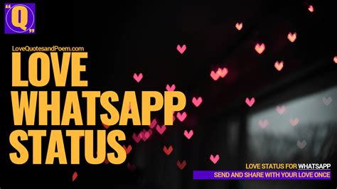 28 Best Love Whatsapp Status Share With Your Love