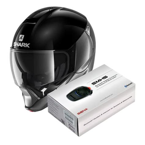 Pack Helmet Intercom Systems Shark Evojet Dual Blank Aka